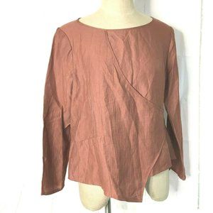 Babette Linen Viscose Top Lagenlook Size S